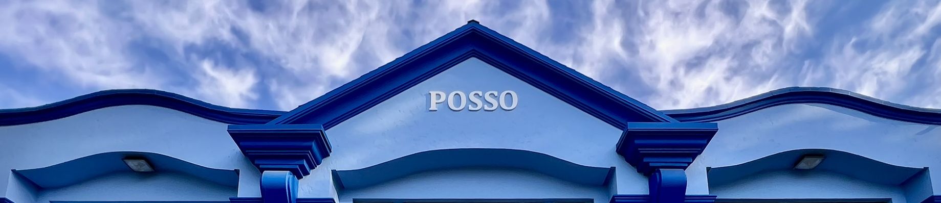 roofline of posso building facade